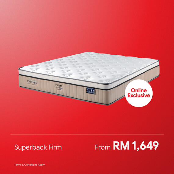 [Online Exclusive] Orthorest SuperBack Firm Mattress